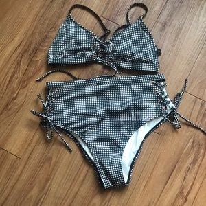 LA Hearts Pacsun high waisted swim suit